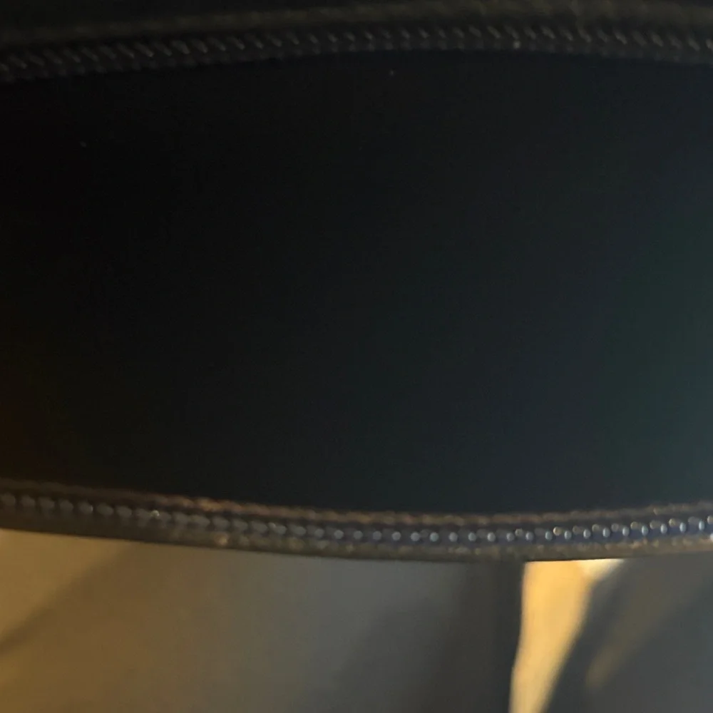 Bally Black‎ Leather Laptop Briefcase with Brown Trim